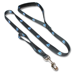 Patterned Comfort Grip Leash with Lead